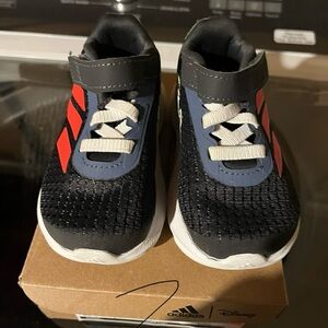 Adidas Kids Sneakers - Black, Red, and White